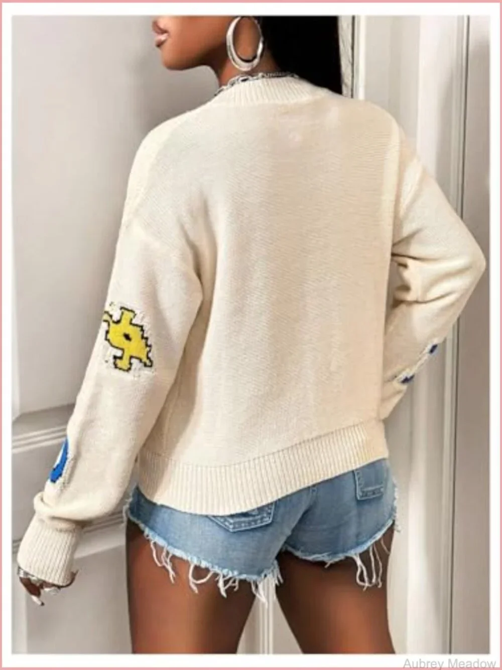 Women's Button Down Cardigan Sweater V Neck Knit Open Front - Picture 2 of 5